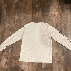 White long sleeve Vineyard Vines tee